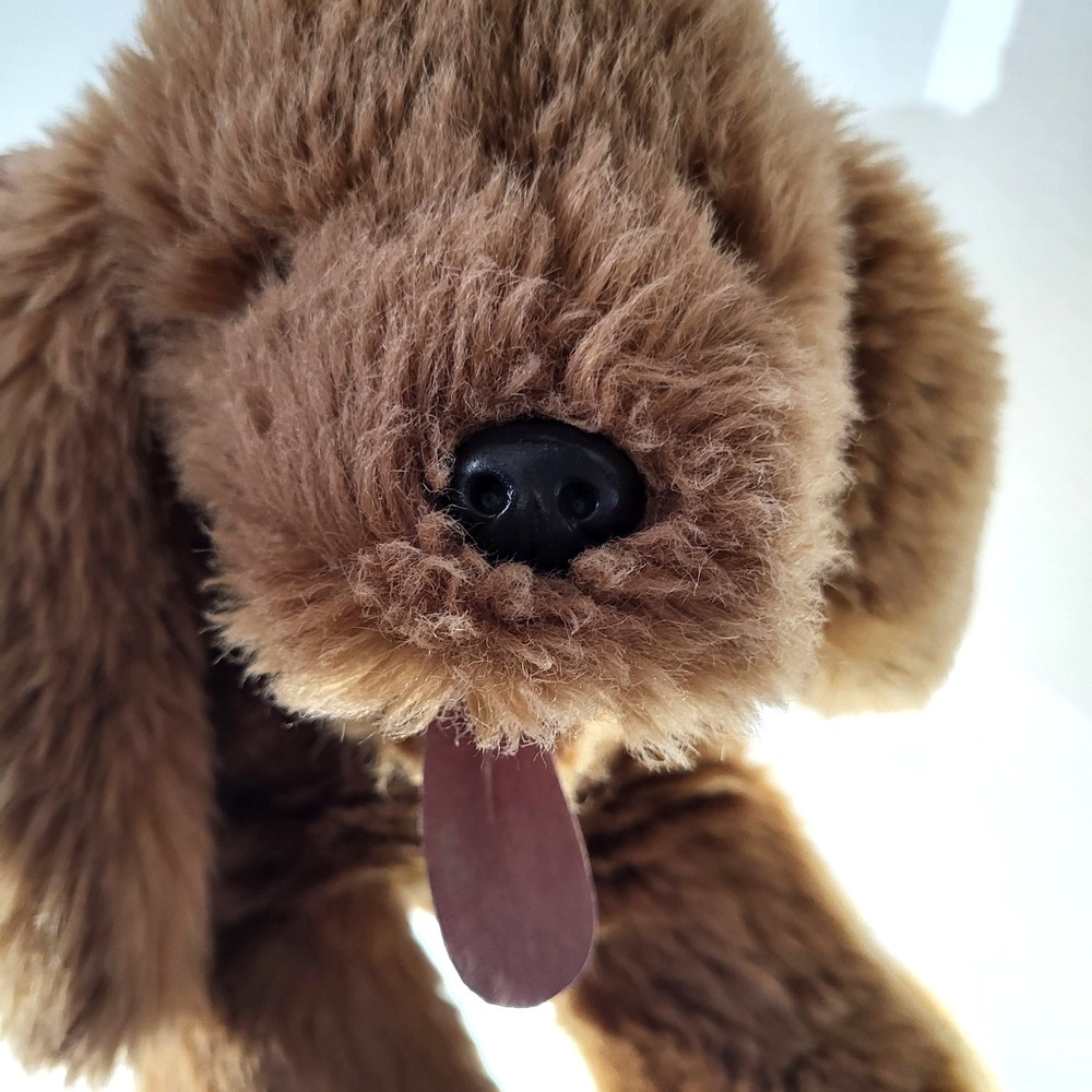 Vintage 1989 Gund‎ Collector's Choice Golden Retriever Puppy Plush Tongue Out
